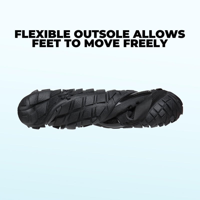 NORTIV 8 Womens Barefoot Water Sports Shoes - Outdoor Athletic Pool Swim Hiking Aqua Shoes, Black - 8 (Treklady-2) - Image 4